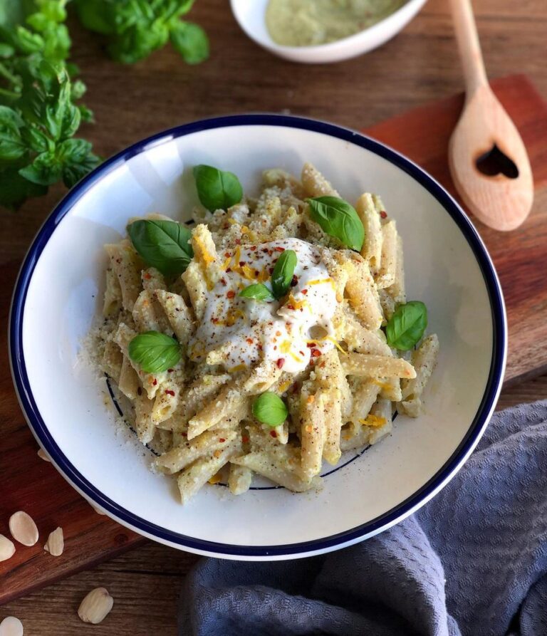 Pâtes au pesto de poireaux Pâtes au pesto de poireaux