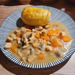 Blanquette de poulet et pomme de terre