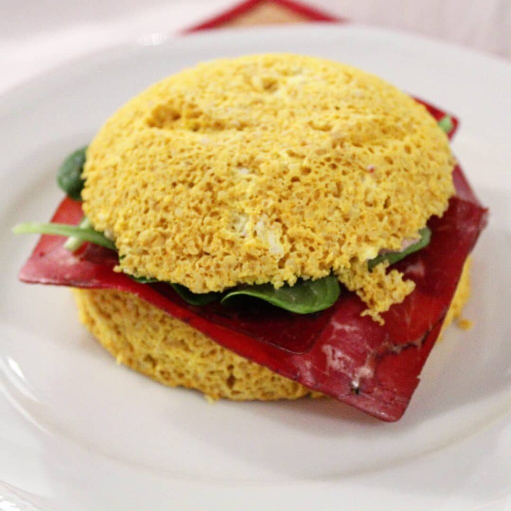 Sandwich au bœuf séché façon bowl cake