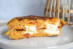 Sweet potatoes stuffed pancake