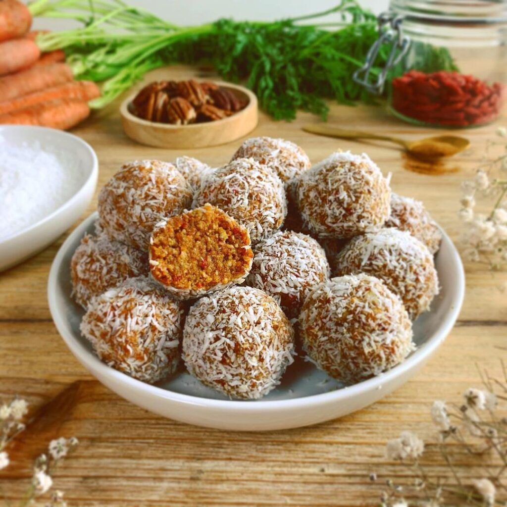 Bliss balls dattes carottes pécan