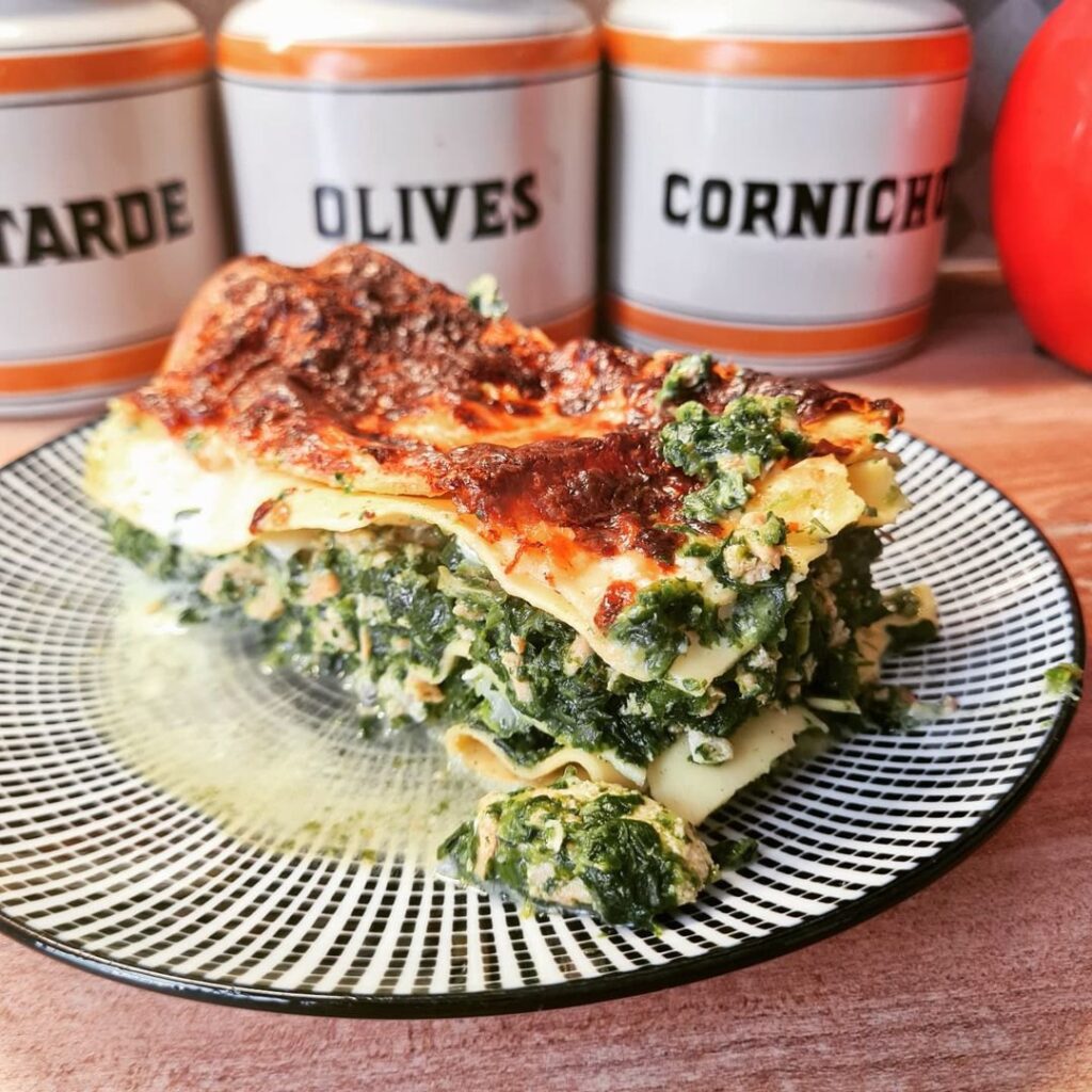 Lasagnes épinards, saumon