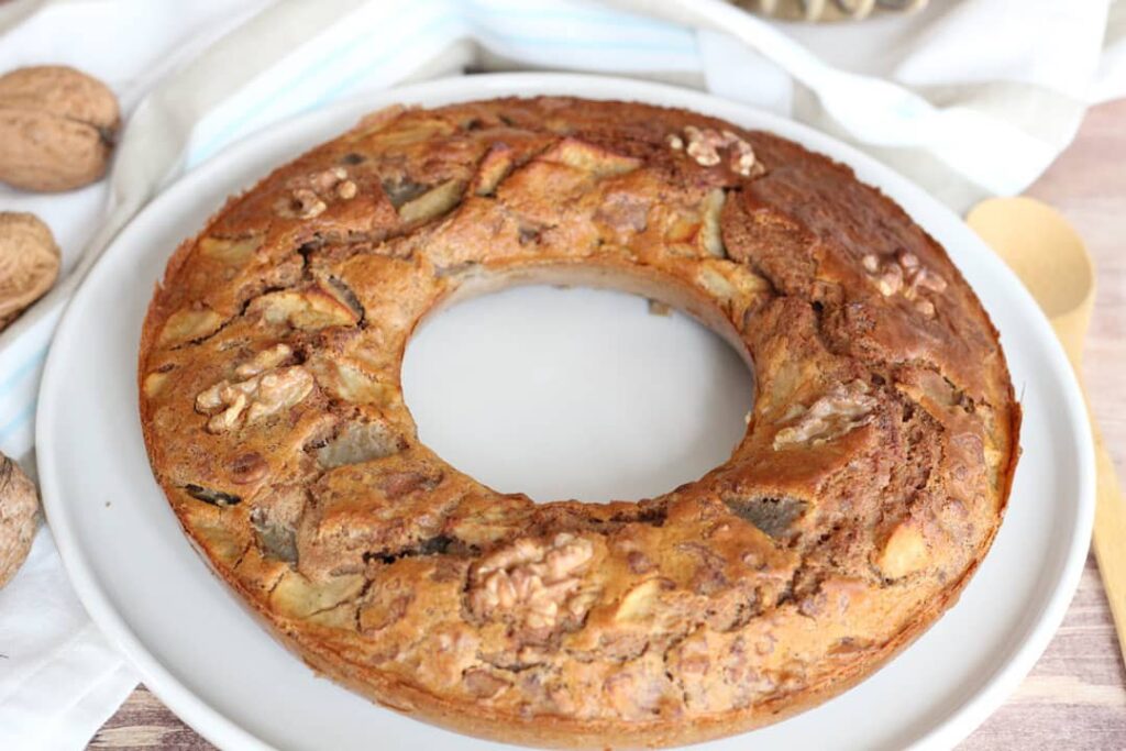 Gâteau poires et noix