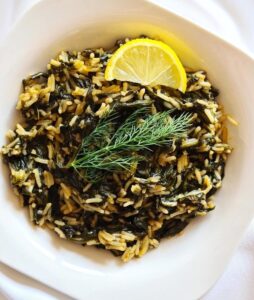 Riz aux épinards et Spanakorizo
