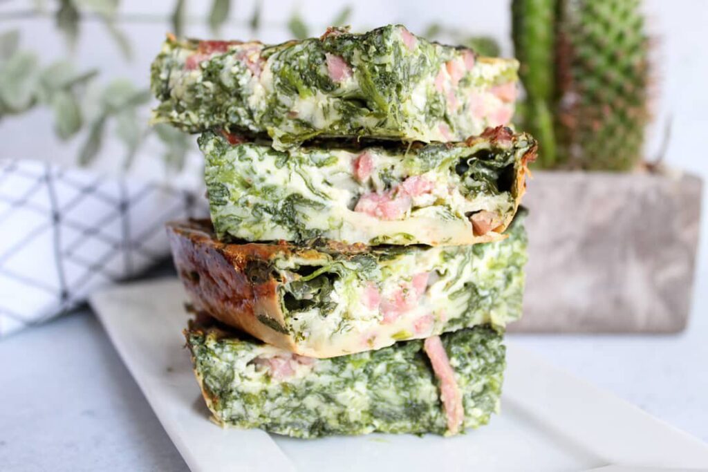 Clafoutis épinards et bacon