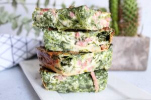 Clafoutis épinards et bacon