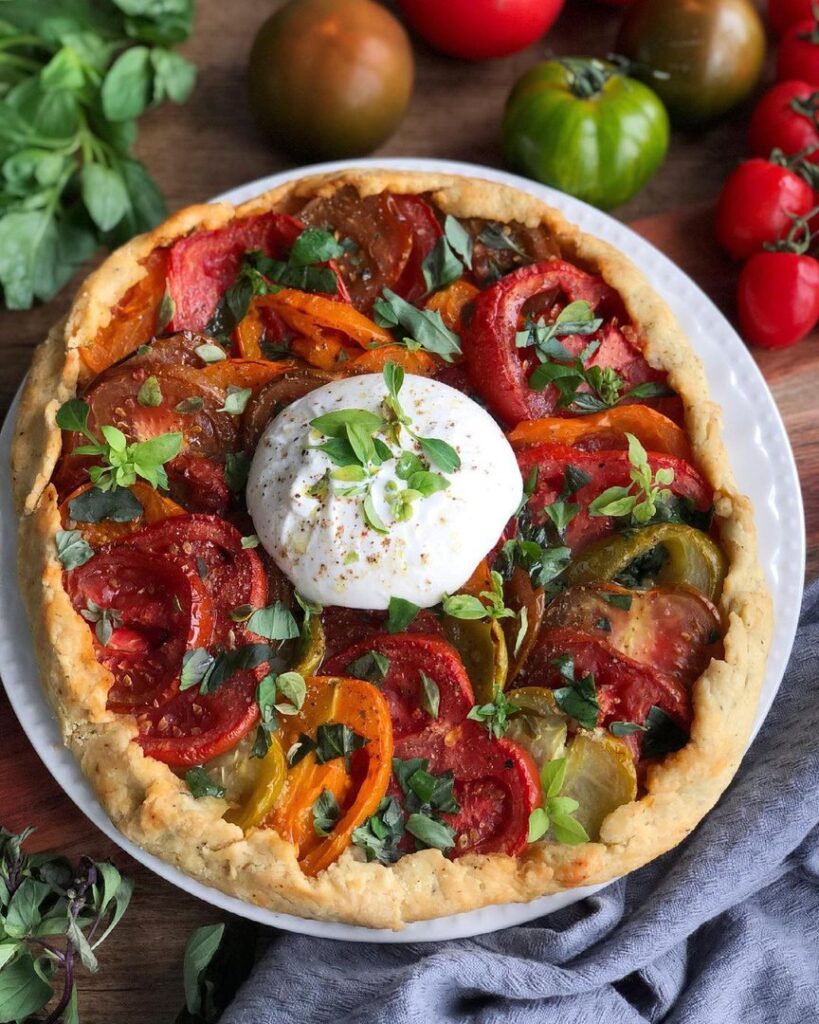 Tarte rustique aux tomates