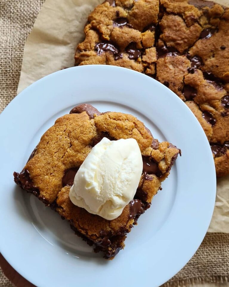 Brookie moelleux et glace vanille Brookie moelleux et glace vanille