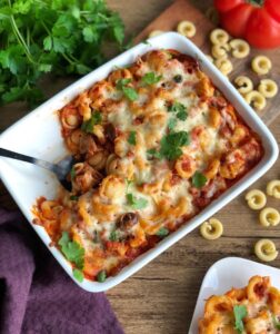 Pâtes au thon grâtinées