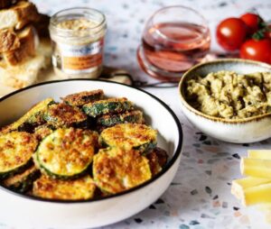 Petites courgettes panées au parmesan Petites courgettes panées au parmesan