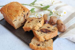 Cake à la banane et aux pépites de chocolat,