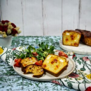 Cake au chorizo et fêta