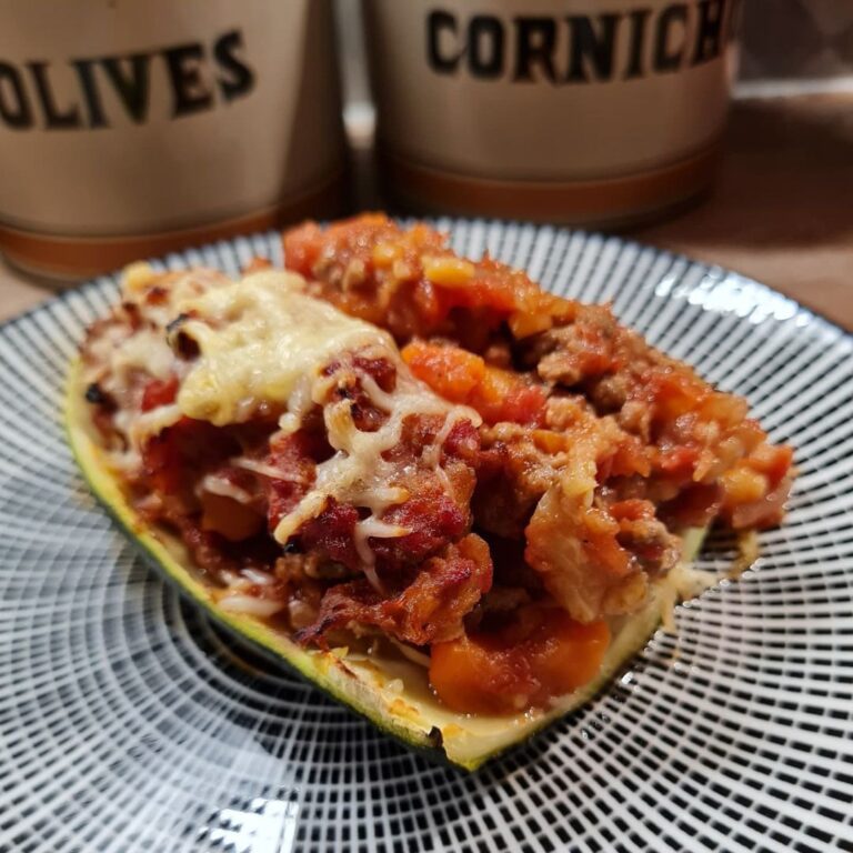 Courgettes farcie à la viande hachée
