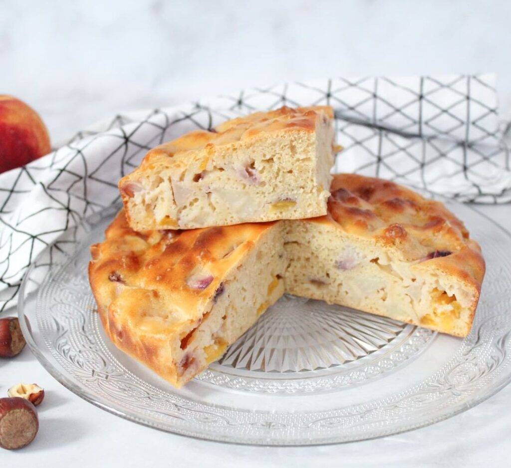 Gâteau aux pêches