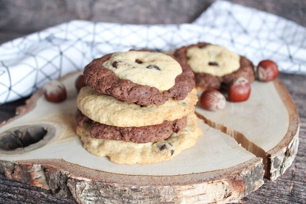 Cookies marbrés au cacao