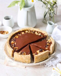 Tarte onctueuse poire chocolat et amande