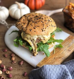 Burger pané aux cacahuètes