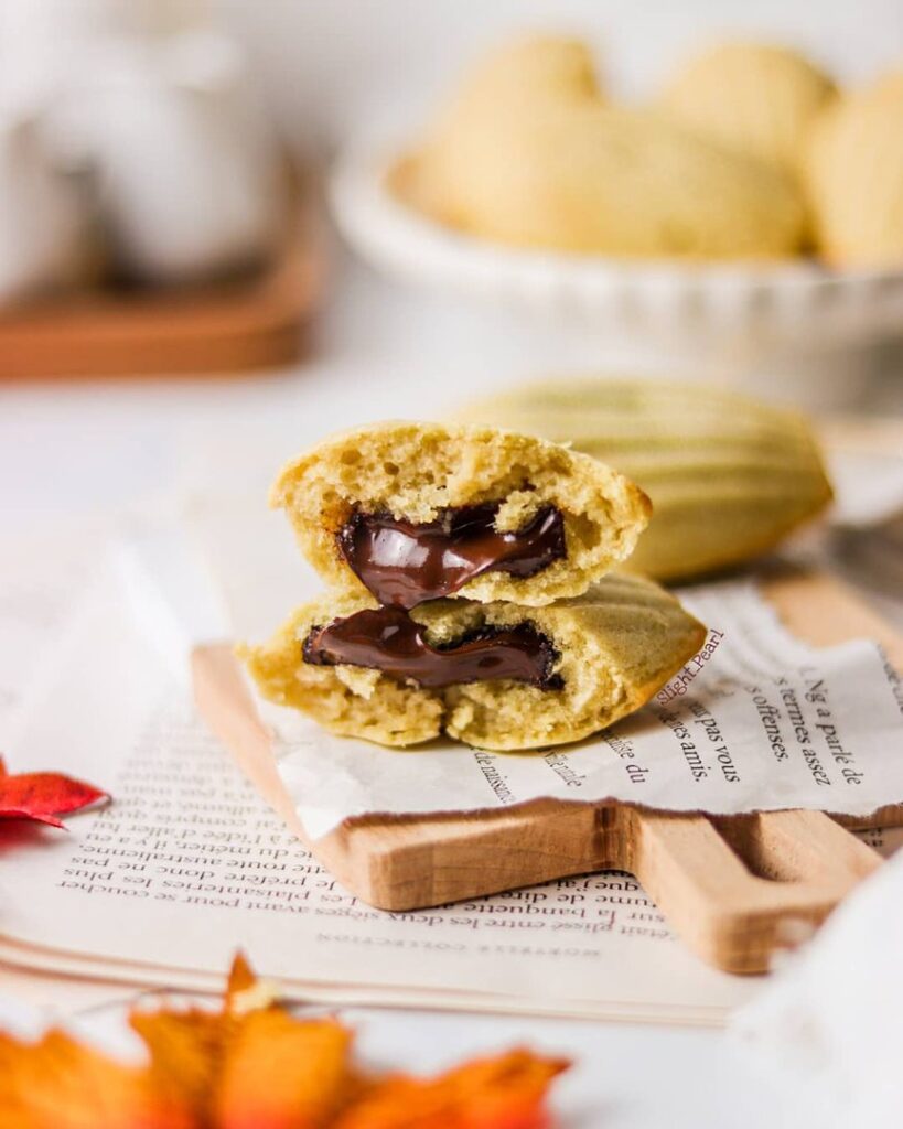 Madeleines coeur choco