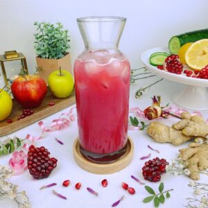 Jus grenade-pomme-concombre