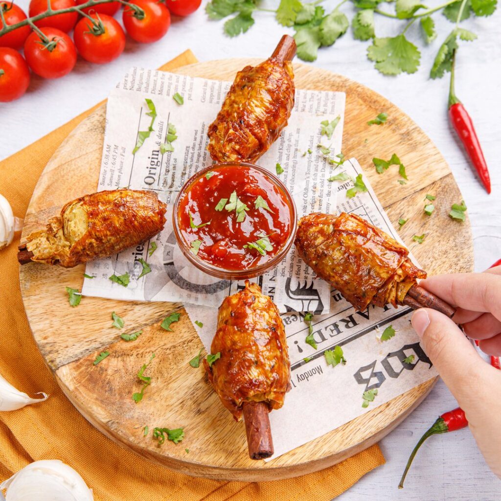 Pilons de poulet végétarien