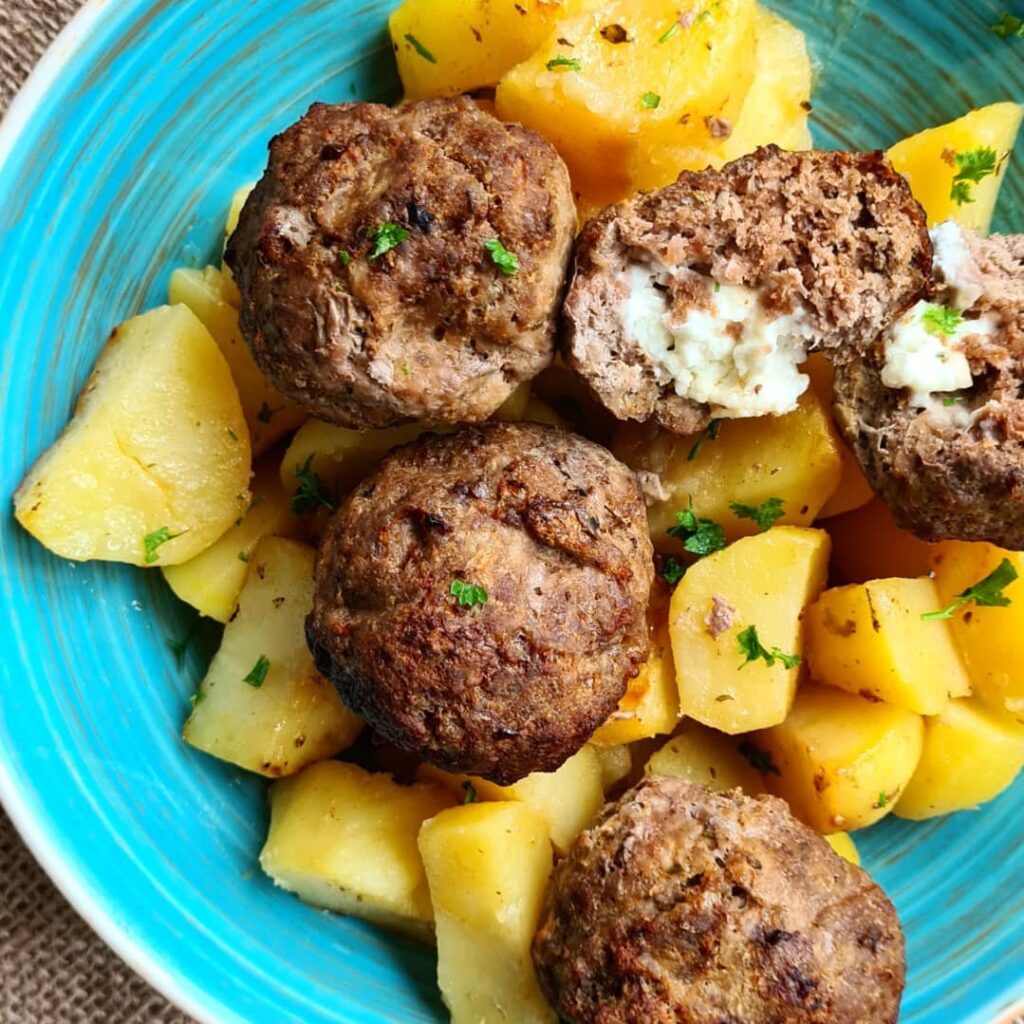 Keftedakia farcis à la feta