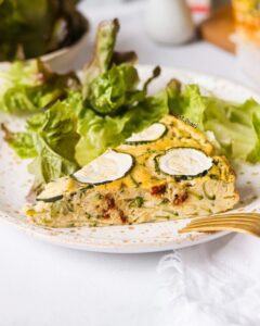 Clafoutis de courgettes et tomates séchées