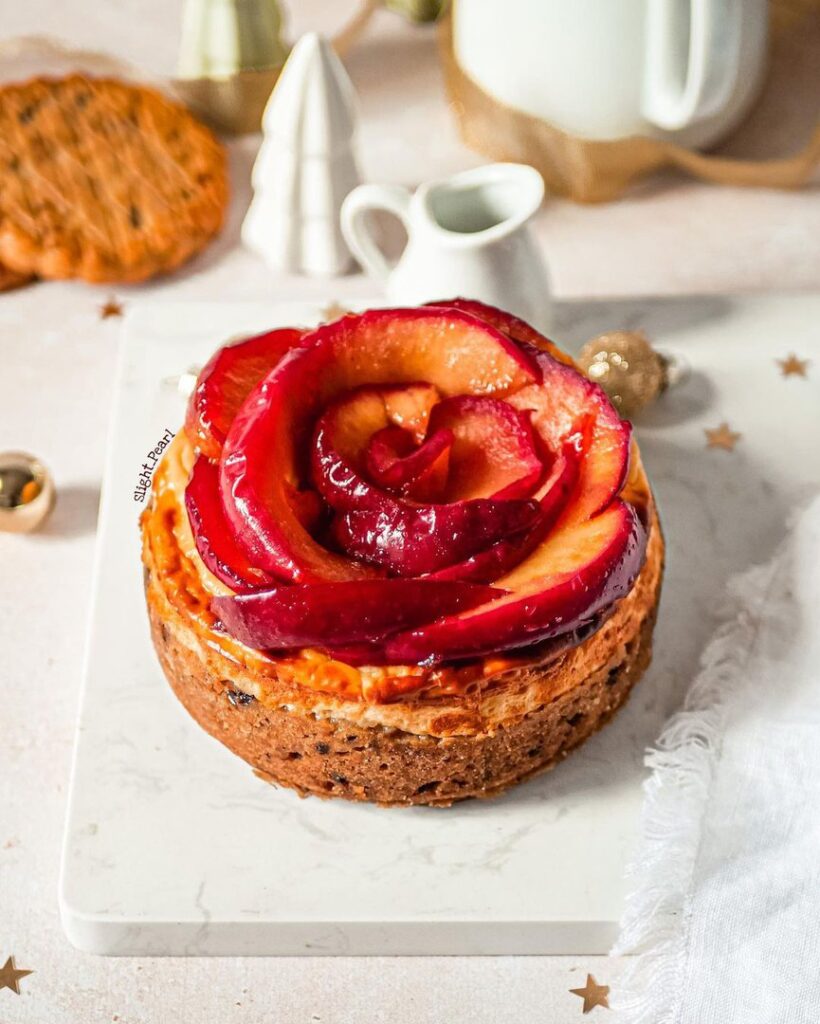 Cheesecake pommes et caramel facile