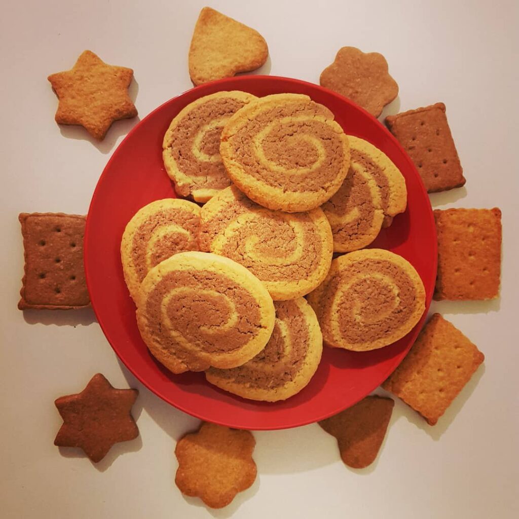 Sablés spirale vanille et chocolat