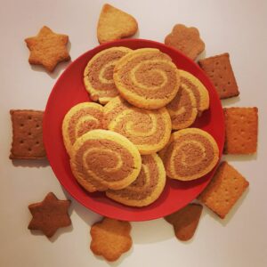 Sablés spirale vanille et chocolat