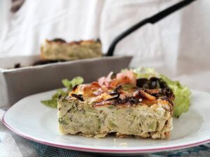 Clafouti brocolis et bacon