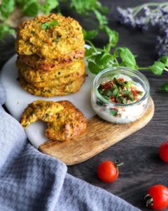 Galettes quinoa et lentilles corail