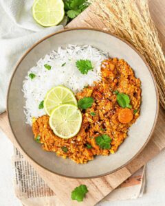 Dahl de lentilles corail
