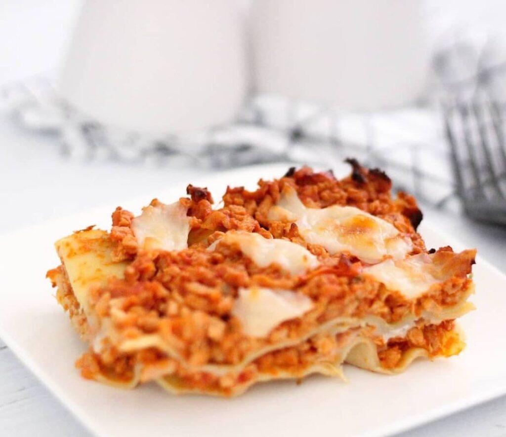 Lasagnes à la protéines de soja