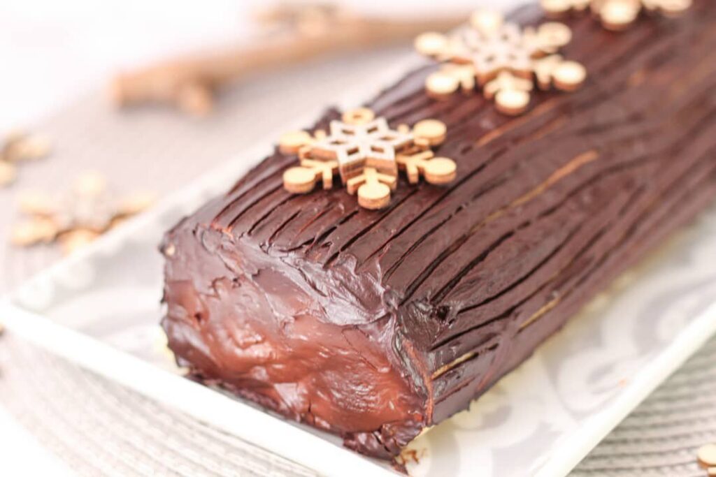 Bûche roulée chocolat et orange