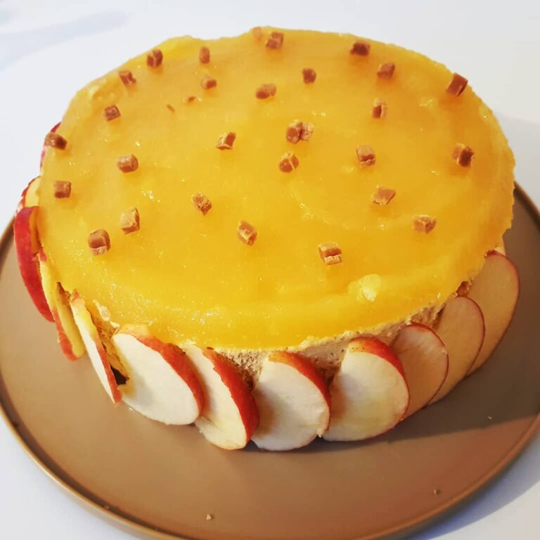 Entremet pomme caramel gourmand
