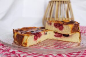 Flan aux framboises