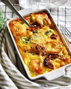 Quiche sans pâte façon clafoutis salé brocolis
