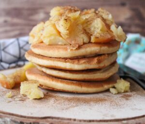 Pancakes aux pommes fondantes