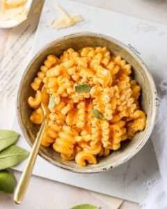 Pâtes onctueuses à la crème de butternut