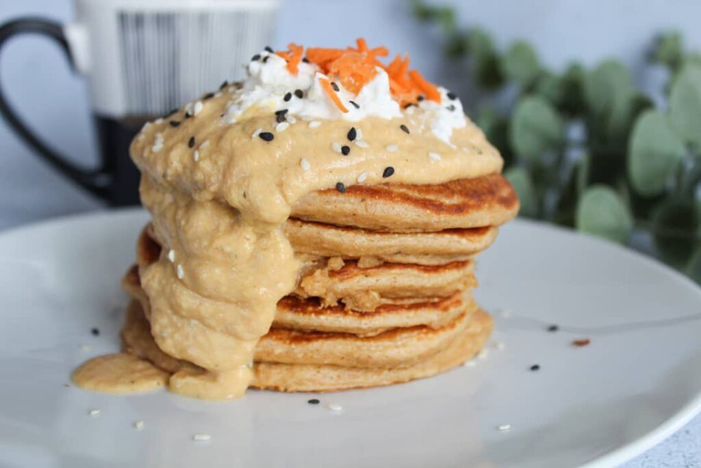 Pancakes tower salés