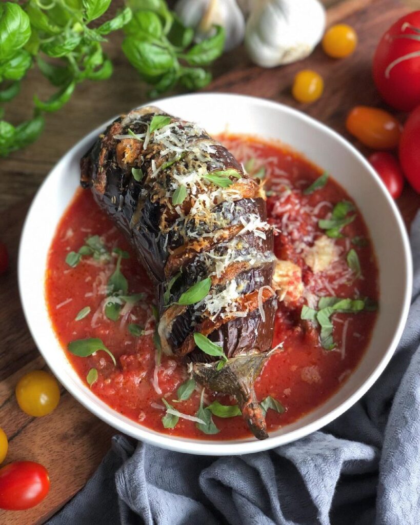 Aubergines à la parmigiana