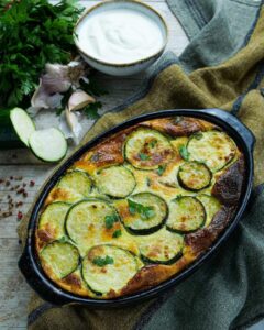Gratin de courgettes au parmesan