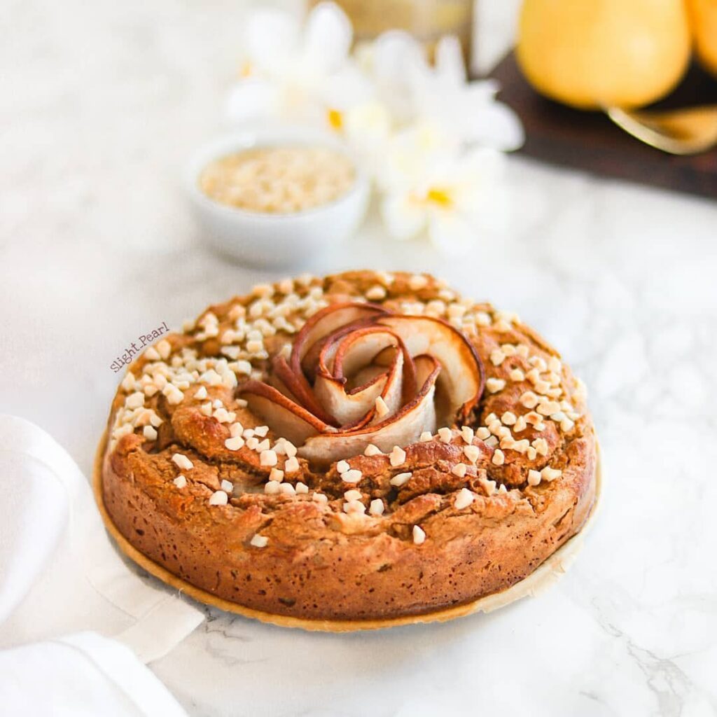 Gâteau poire et amandes