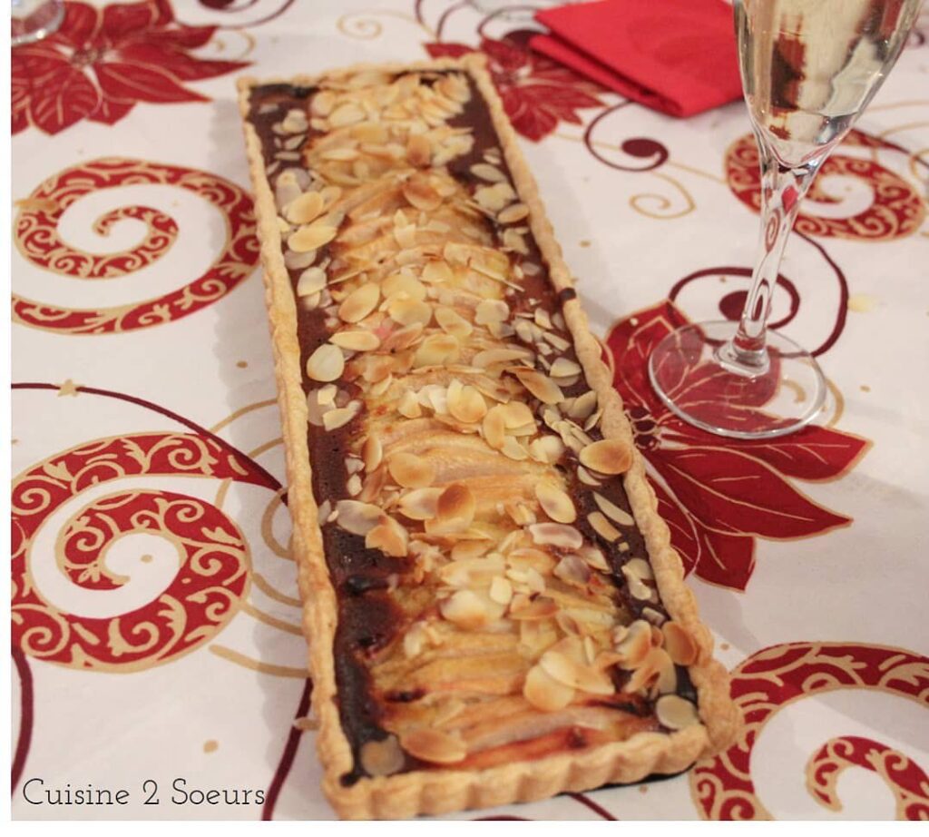 Tarte amandine aux poires maison