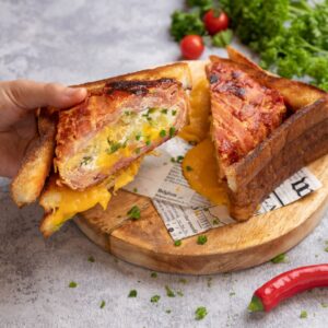 Riesenspeck-Sandwich!