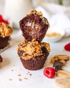Muffins façon brookie healthy