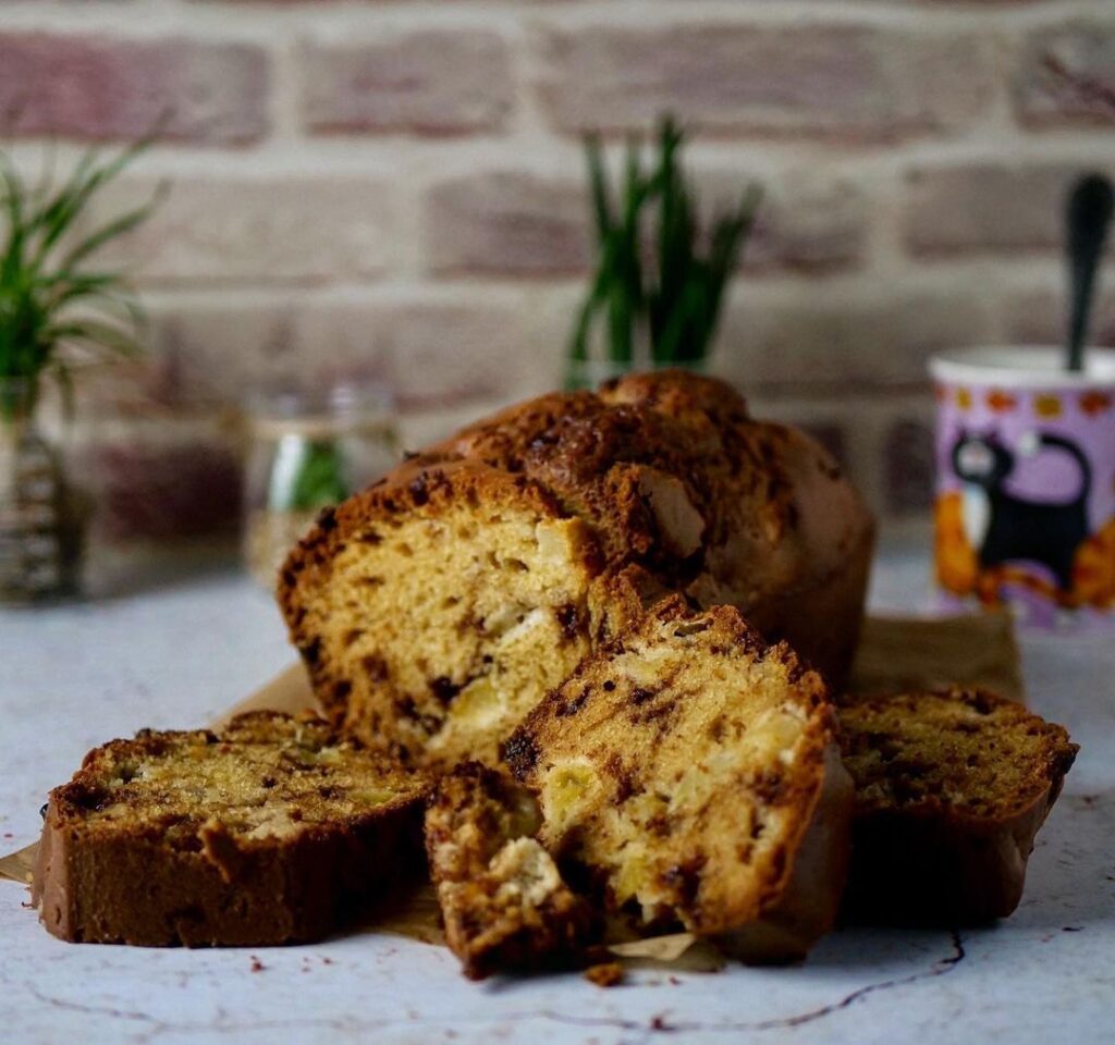 Cake au yaourt à la pomme-chocolat
