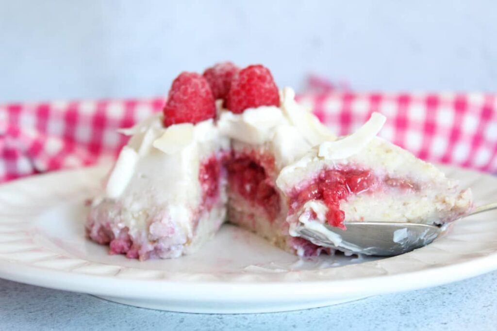Pudding coco framboises