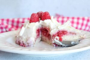 Pudding coco framboises