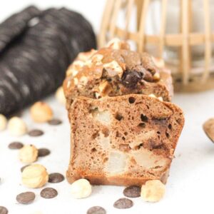 Cake poires, chocolat & noisettes